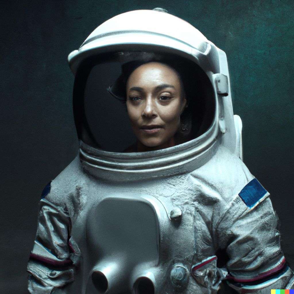 an astronaut, photograph taken by Joel Santos